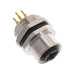 ALBKF12-FMBR5-S0 by Altech Corporation - BULKHEAD CONN. M12 FRONT MT. 5-P