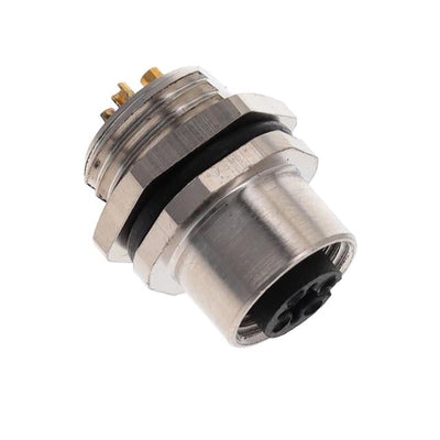 ALBKF12-FMBR5-SL by Altech Corporation - BULKHEAD CONN. M12 FRONT MT. 5-P