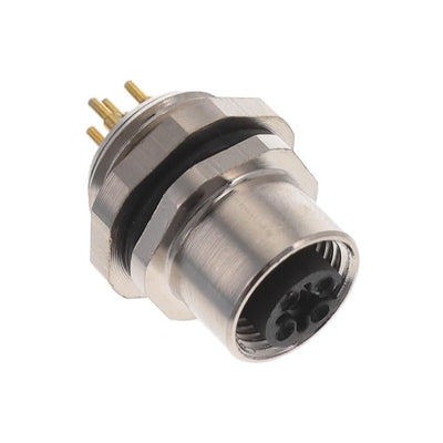 ALBKF12-FPBR5-S0 by Altech Corporation - BULKHEAD CONN. M12 FRONT MT. 5-P