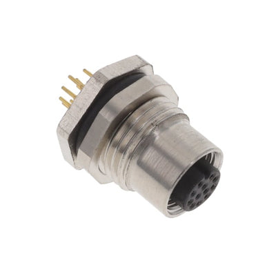 ALBKF12-RMBR12-S0 by Altech Corporation - BULKHEAD CONN. M12 REAR MT. 12-P