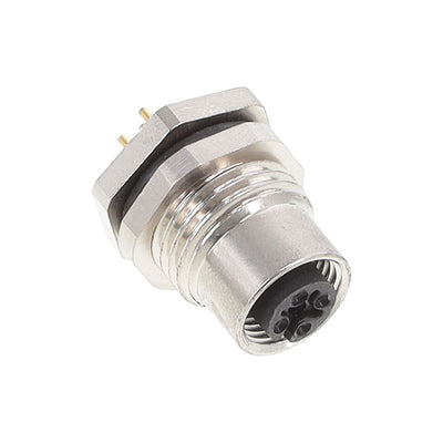 ALBKF12-RMBR5-S0 by Altech Corporation - BULKHEAD CONN. M12 REAR MT. 5-PO