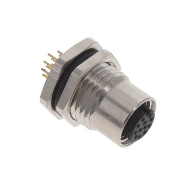 ALBKF12-RPBR12-S0 by Altech Corporation - BULKHEAD CONN. M12 REAR MT. 12-P