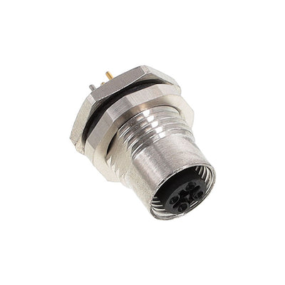 ALBKF12-RPBR5-S0 by Altech Corporation - BULKHEAD CONN. M12 REAR MT. 5-PO