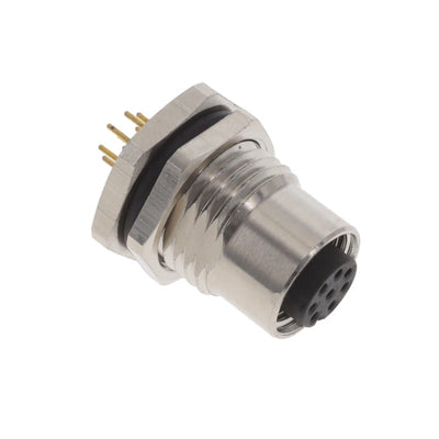 ALBKF12-RPBR8-S0 by Altech Corporation - BULKHEAD CONN. M12 REAR MT. 8-PO