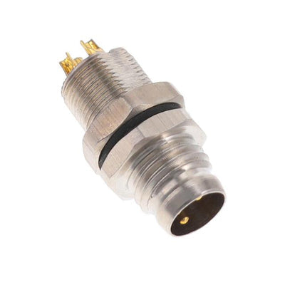 ALBKM08-FM8BR3-SL by Altech Corporation - BULKHEAD CONN. M8 FRONT MT. 3-PO