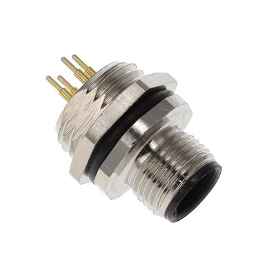 ALBKM12-FMBR4-S0 by Altech Corporation - BULKHEAD CONN. M12 FRONT MT. 4-P