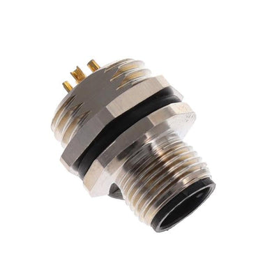 ALBKM12-FMBR5-SL by Altech Corporation - BULKHEAD CONN. M12 FRONT MT. 5-P