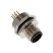 ALBKM12-FMBR8-S0 by Altech Corporation - BULKHEAD CONN. M12 FRONT MT. 8-P