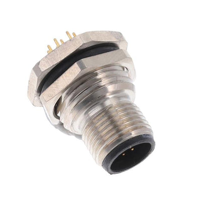 ALBKM12-RPBR12-S0 by Altech Corporation - BULKHEAD CONN. M12 REAR MT. 12-P