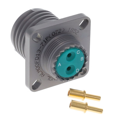 ALM00FD13-71P(072) by Amphenol Industrial Operations - CONNECTOR RECPT MALE 2POS GOLD CRIMP