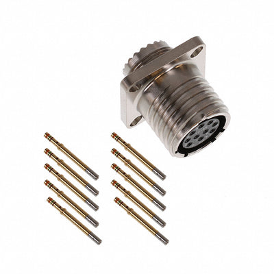 ALM00FD13-98S by Amphenol Industrial Operations - CONNECTOR RECPT FMALE 10POS GOLD CRIMP