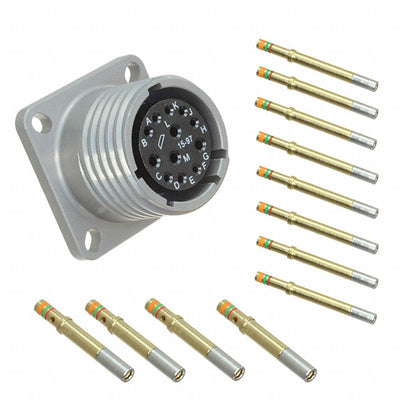ALM00FD15-97S(072) by Amphenol Industrial Operations - CONNECTOR RECPT FMALE 12POS GOLD CRIMP