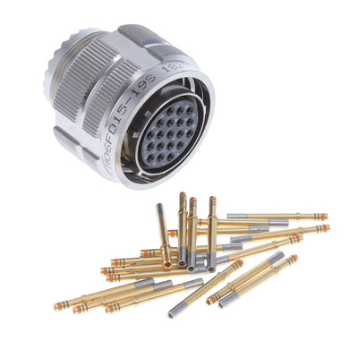 ALM06FD15-19S by Amphenol Industrial Operations - CONNECTOR PLUG FMALE 19POS GOLD CRIMP