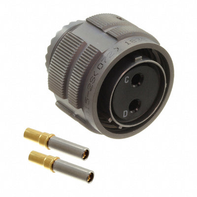 ALM06FD15-2S(072) by Amphenol Industrial Operations - CONNECTOR PLUG FMALE 2POS GOLD CRIMP