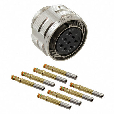 ALM06FD17-8S by Amphenol Industrial Operations - CONNECTOR PLUG FMALE 8POS GOLD CRIMP