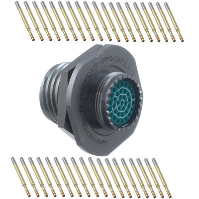 ALM07FD15-35S(072) by Amphenol Industrial Operations - CONNECTOR RECPT FMALE 37POS GOLD CRIMP