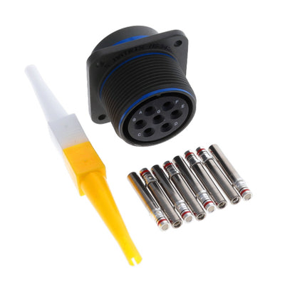 MS3452W20-15S by Amphenol Aerospace Operations - CONNECTOR RECPT FMALE 7POS GOLD CRIMP