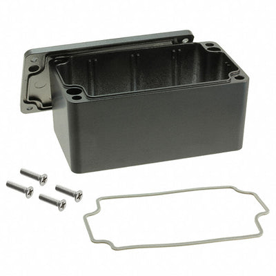 AN-1303-AB by Bud Industries - BOX ALUM BLACK 4.545""L X 2.578""W