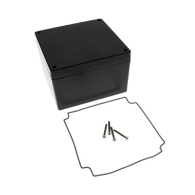 AN-1310-AB by Bud Industries - BOX ALUM BLACK 6.250""L X 6.250""W