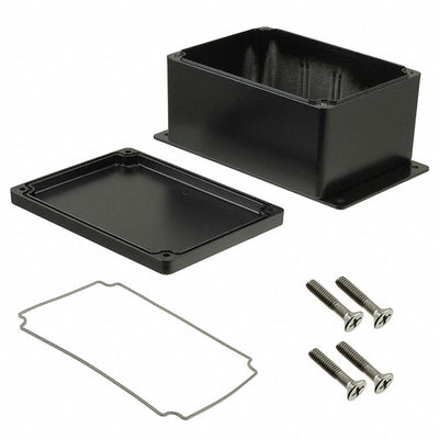 AN-2805-AB by Bud Industries - BOX ALUM BLACK 5.830""L X 4.252""W
