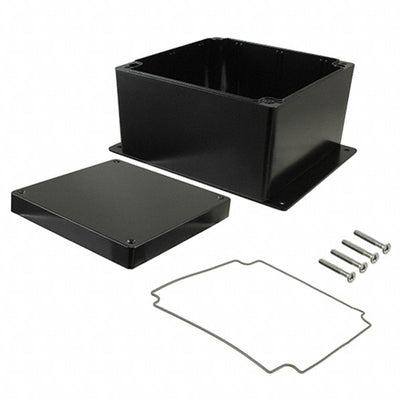 AN-2810-AB by Bud Industries - BOX ALUM BLACK 6.250""L X 6.250""W