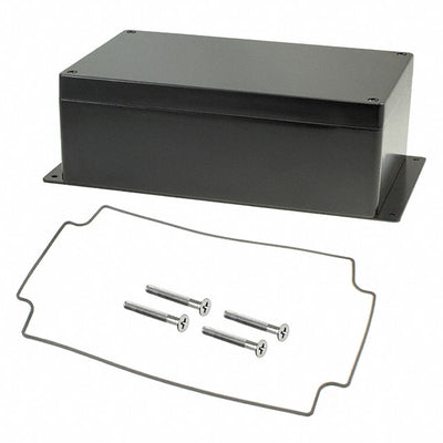 AN-2823-AB by Bud Industries - BOX ALUM BLACK 10.240""L X 6.3""W