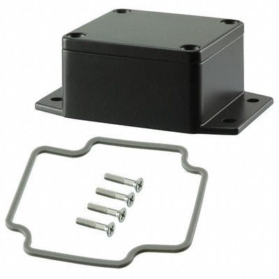 AN-2851-AB by Bud Industries - BOX ALUM BLACK 2.520""L X 2.280""W
