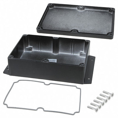 AN-2856-AB by Bud Industries - BOX ALUM BLACK 6.730""L X 4.760""W