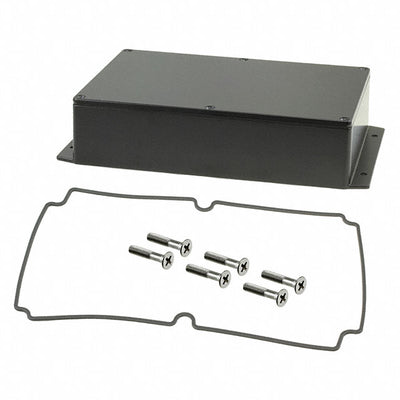 AN-2857-AB by Bud Industries - BOX ALUM BLACK 8.750""L X 5.750""W