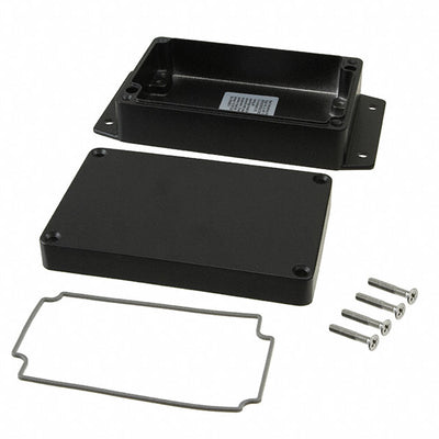 AN-2863-AB by Bud Industries - BOX ALUM BLACK 4.920""L X 3.150""W