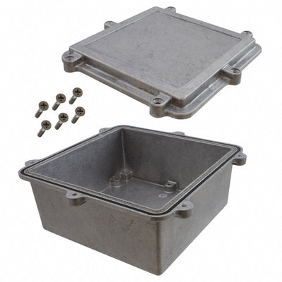 ANS-3827 by Bud Industries - BOX ALUM NAT 6.378""L X 6.378""W