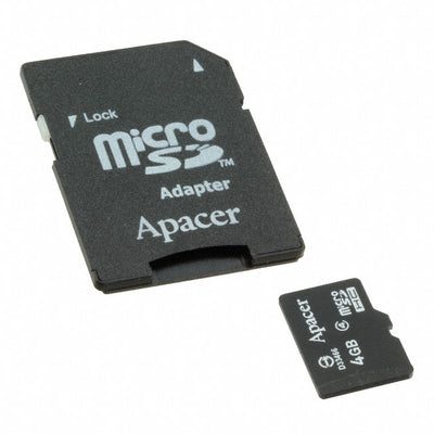 AP4GMCSH4-B by Apacer Memory America - MEMORY CARD MICROSD 4GB CLASS 4