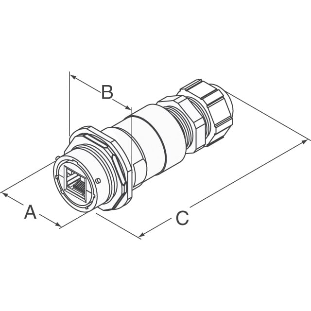 RJF7PE2G15100BTX by Amphenol Socapex - CABLE MOD 8P8C JACK-PLUG 4.92