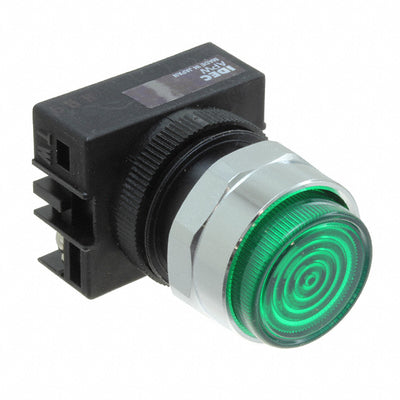 APW199D-G-120V by IDEC - LED PANEL INDICATOR GREEN 120V