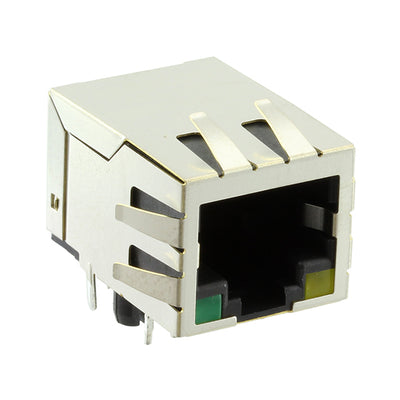 ARJ11B-MBSAO-A-B-ELU2 by Abracon LLC - CONNECTOR JACK 1PORT 100 BASE-T PCB