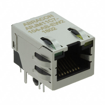 ARJM11C7-104-AB-EW2 by Abracon LLC - CONNECTOR JACK 1PORT 100 BASE-T PCB