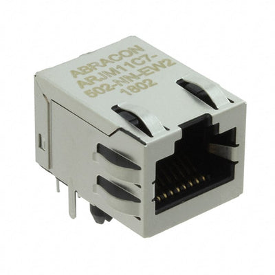 ARJM11C7-502-NN-EW2 by Abracon LLC - CONNECTOR JACK 1PORT 1000 BASE-T PCB