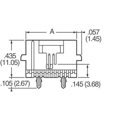 104550-3 by TE Connectivity AMP Connectors - CONNECTOR RECPT 24POS 0.05 GOLD SMD