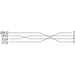 H1442R-25 by Modular Cable Assemblies (VA) - CABLE MOD 4P4C PLUG TO PLUG 25