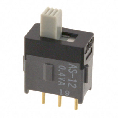 AS12CP by NKK Switches - SWITCH SLIDE SPDT 0.4VA 28V