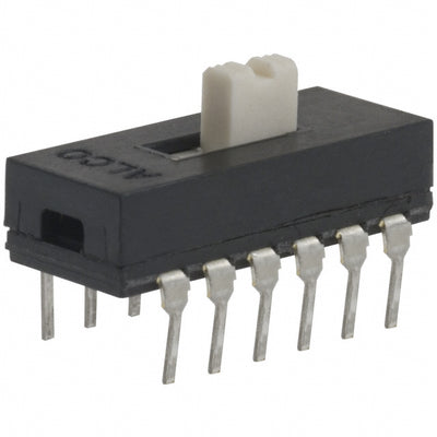 1-1825010-4 by TE Connectivity ALCOSWITCH Switches - SWITCH SLIDE 4PDT 0.4VA 20V