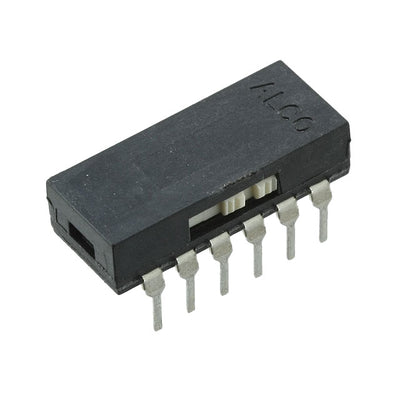 2-1825011-4 by TE Connectivity ALCOSWITCH Switches - SWITCH SLIDE 4PDT 0.4VA 20V