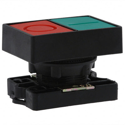 ASP2ATF3F4IO by Sensata-Airpax - SWITCH UNIT PB 22MM GRN/RED