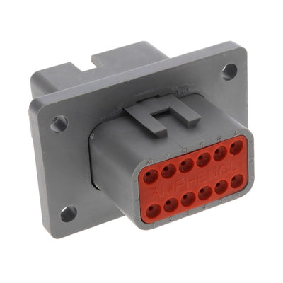 AT04-12PA-BL04 by Amphenol Sine Systems Corp - CONNECTOR RECPT HSG 12POS FLANGE MNT