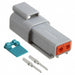 AT04-2P-KIT01 by Amphenol Sine Systems Corp - CONNECTOR PLUG 2POS CRIMP 16-18AWG