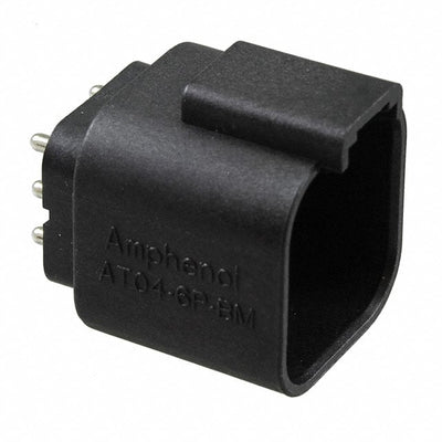 AT04-6P-BM03 by Amphenol Sine Systems Corp - CONNECTOR HEADER VERT 6POS