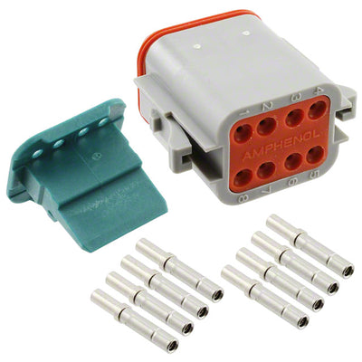 AT06-08SA-KIT01 by Amphenol Sine Systems Corp - CONNECTOR PLUG 8POS CRIMP 16-18AWG
