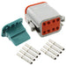 AT06-08SA-KIT01 by Amphenol Sine Systems Corp - CONNECTOR PLUG 8POS CRIMP 16-18AWG