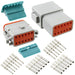 AT12PS-CKIT by Amphenol Sine Systems Corp - CONNECTOR PLUG&RCP 12P CRIMP 16-18AWG
