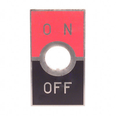 AT202 by NKK Switches - ON-OFF PLATE FOR 12MM BUSHING